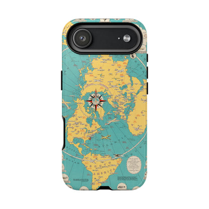 Map of Flying Retro iPhone Case