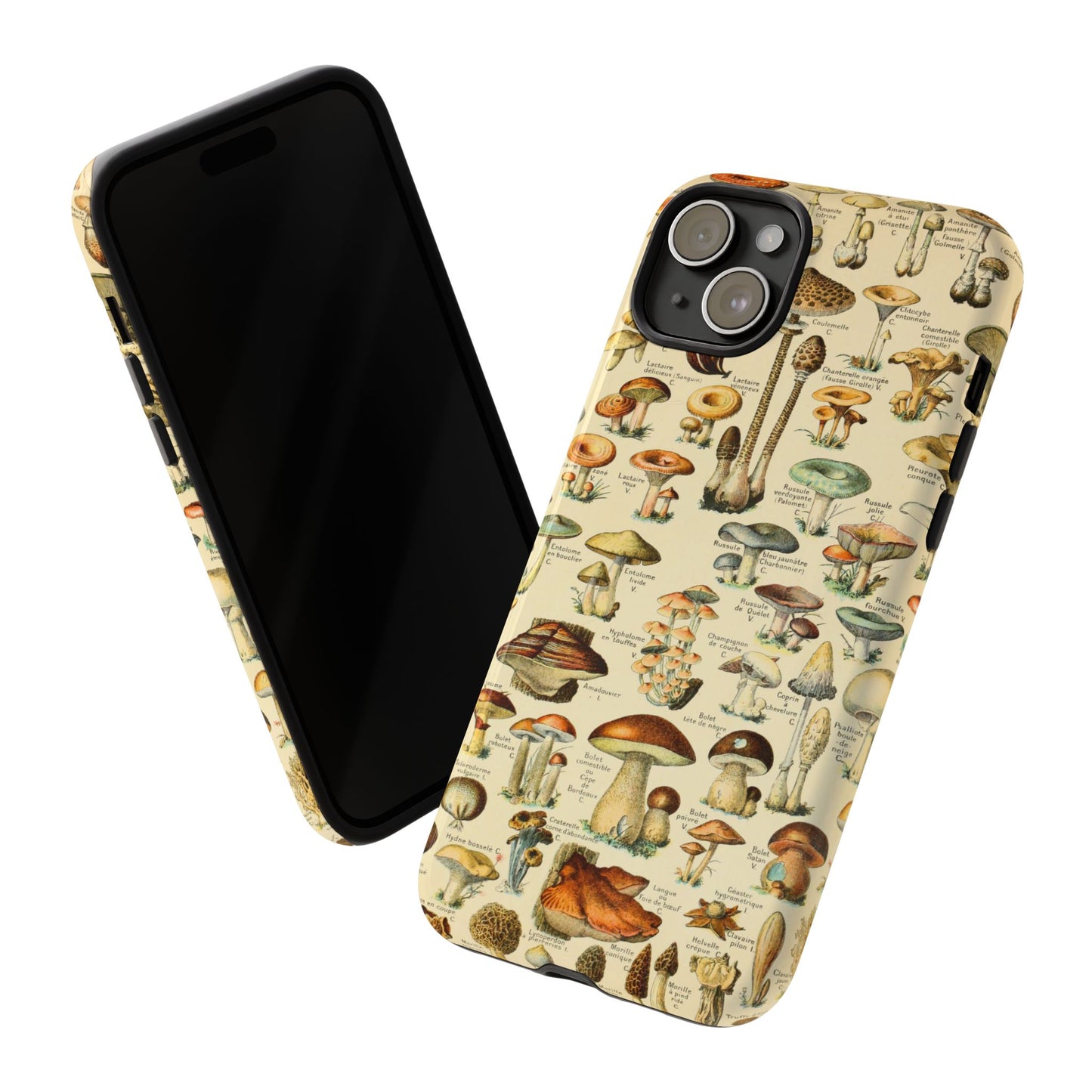 Mushrooms Vintage Field Guide iPhone Case