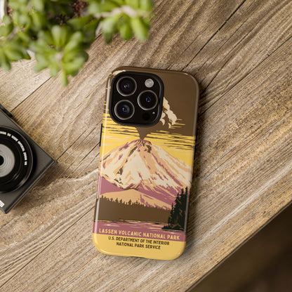 Lassen Volcanic National Park Retro iPhone Case