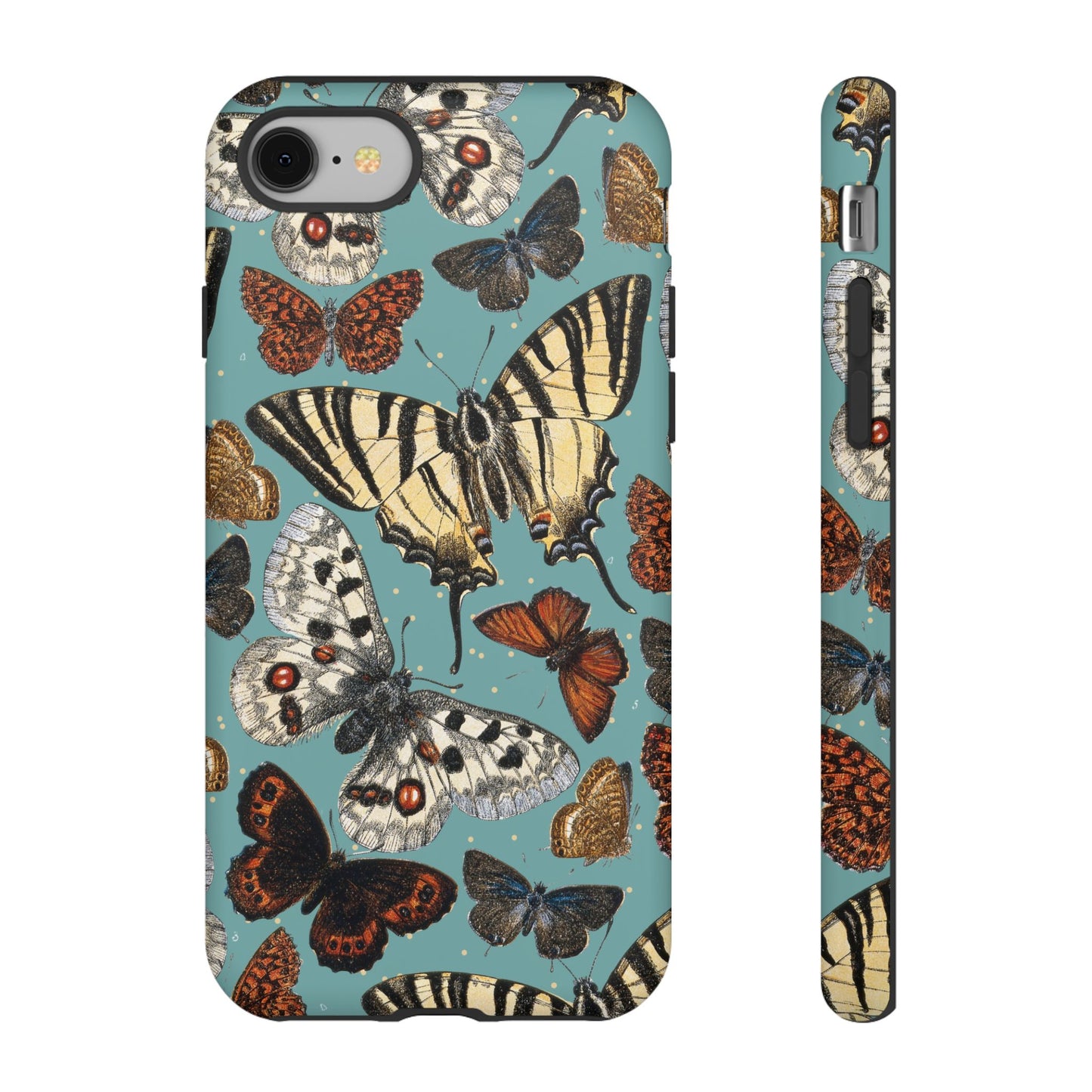 Butterflies Vintage Illustration iPhone Case