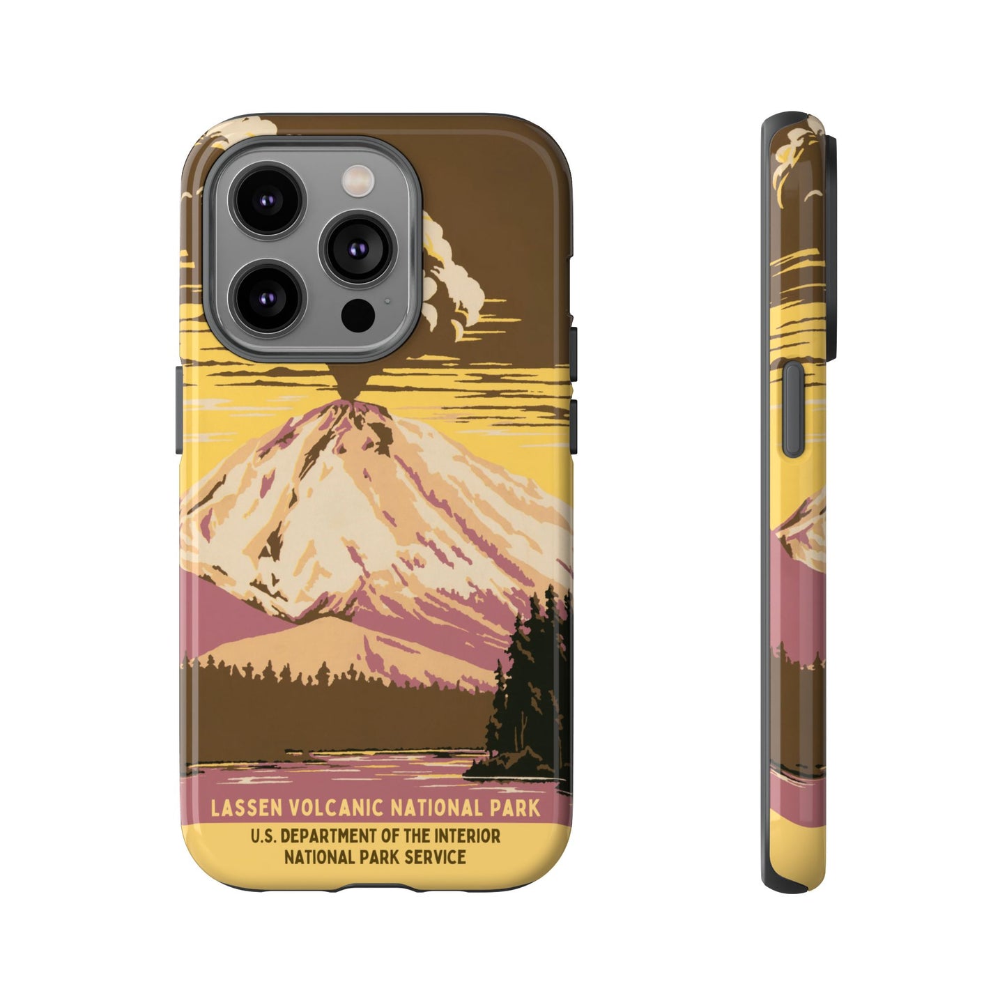 Lassen Volcanic National Park Retro iPhone Case