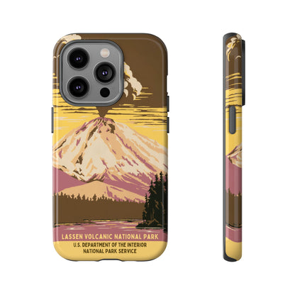 Lassen Volcanic National Park Retro iPhone Case