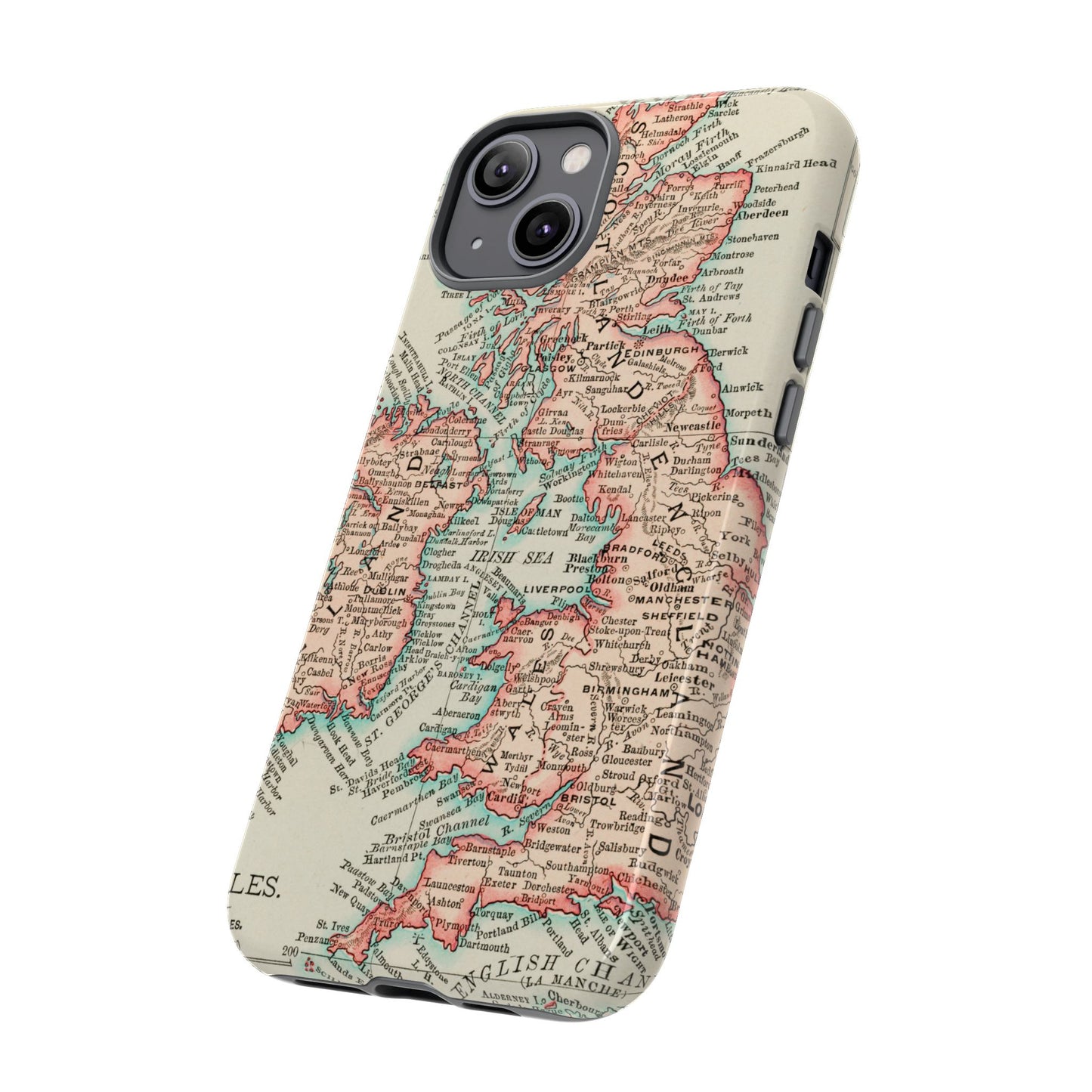 British Isles Vintage Map iPhone Case