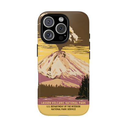Lassen Volcanic National Park Retro iPhone Case