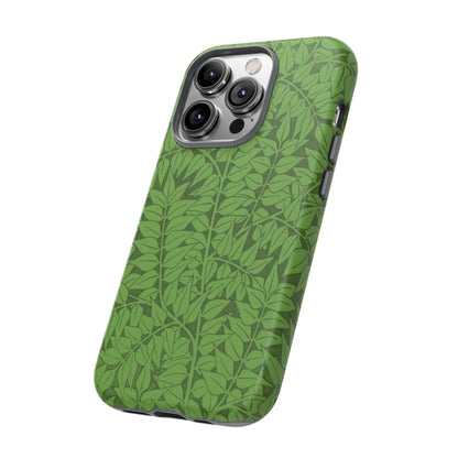 Antique Green Branch Pattern by William Morris iPhone Case