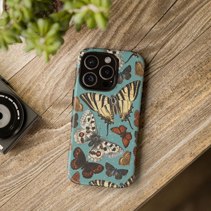 Butterflies Vintage Illustration iPhone Case