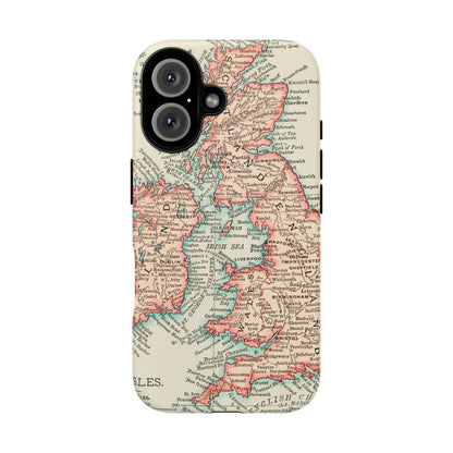 British Isles Vintage Map iPhone Case