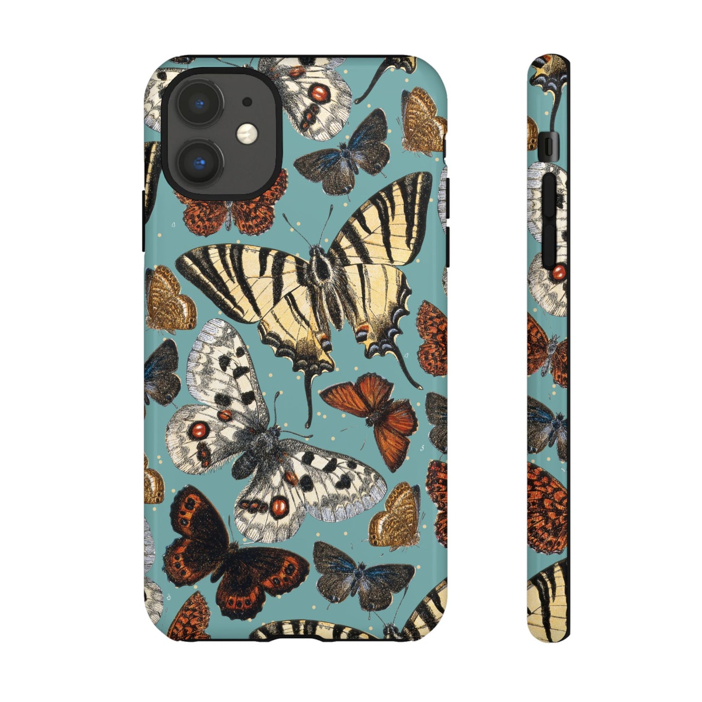 Butterflies Vintage Illustration iPhone Case
