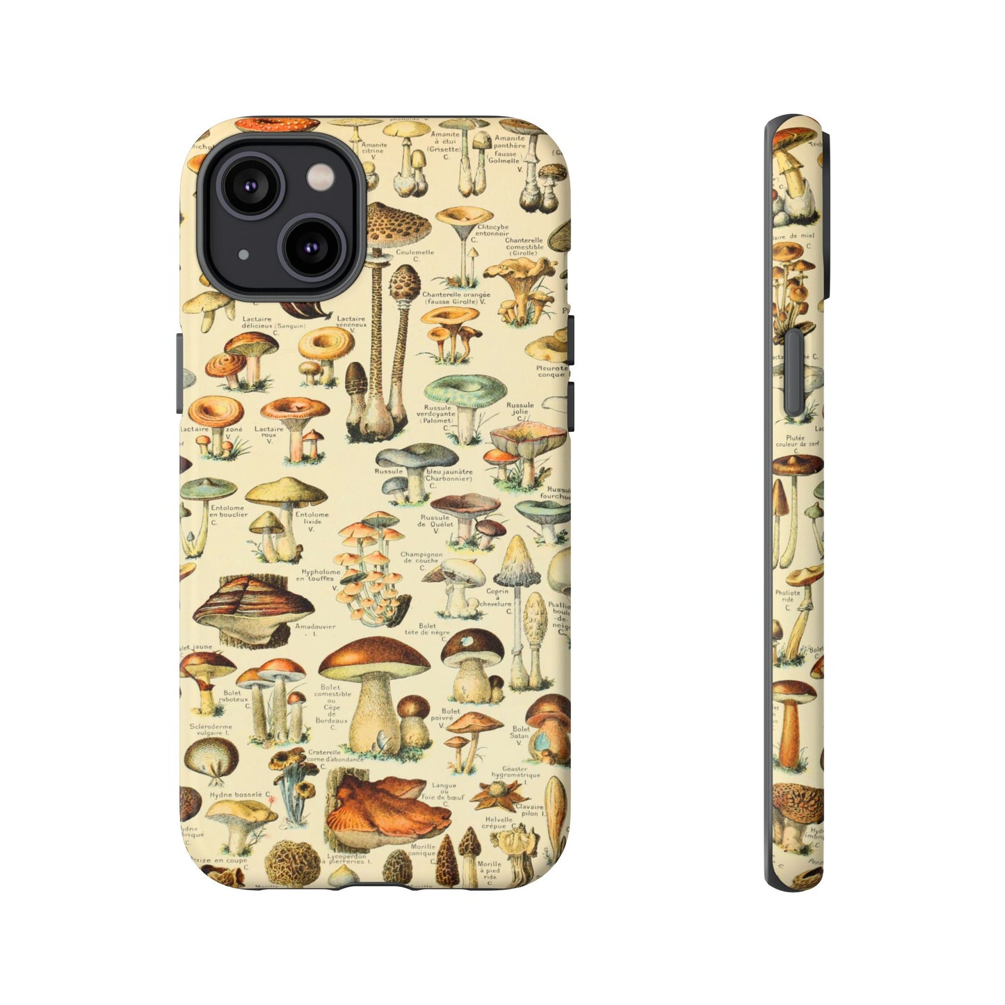 Mushrooms Vintage Field Guide iPhone Case