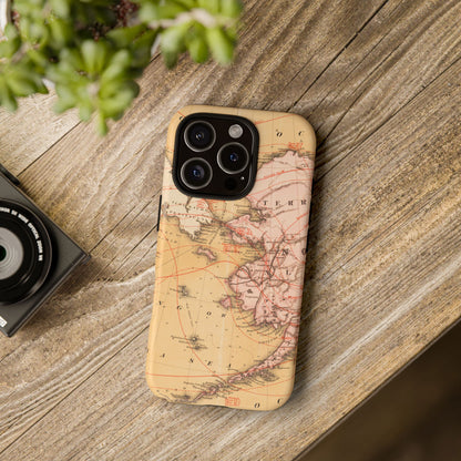 Alaska Territory Antique Map iPhone Case
