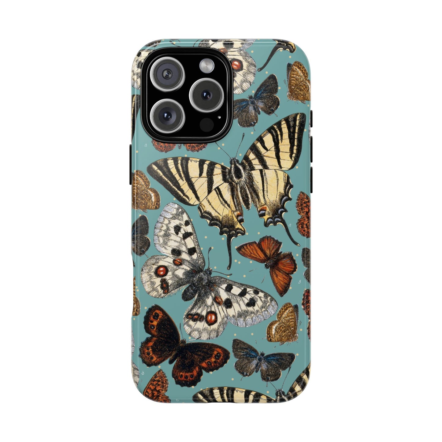 Butterflies Vintage Illustration iPhone Case