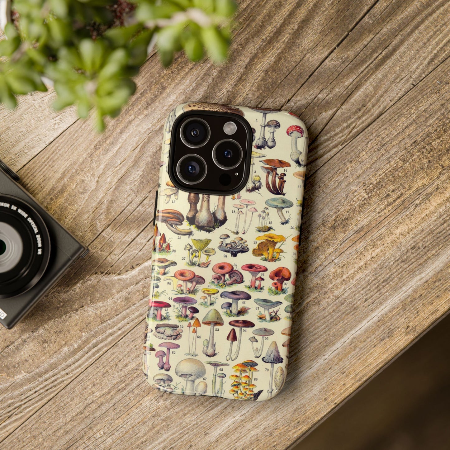 Antique Forager Fungi iPhone Case