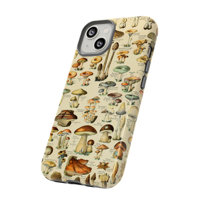 Mushrooms Vintage Field Guide iPhone Case