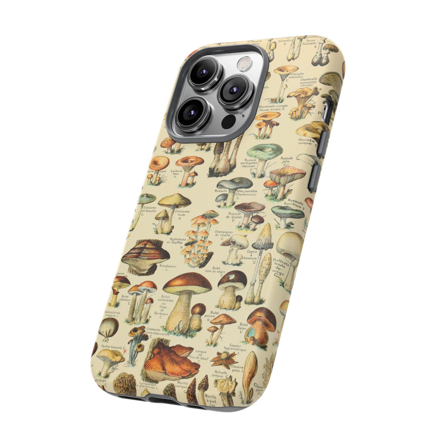 Mushrooms Vintage Field Guide iPhone Case