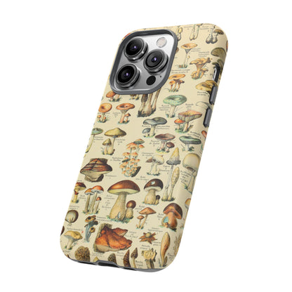 Mushrooms Vintage Field Guide iPhone Case