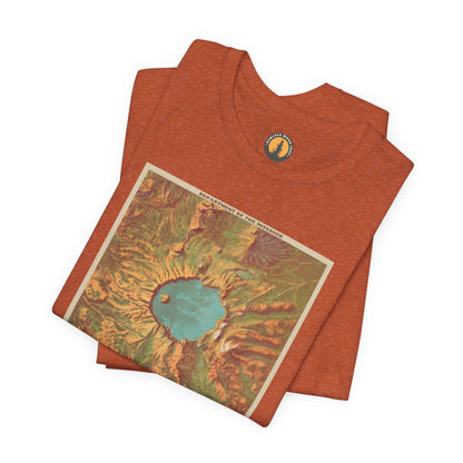 Crater Lake Vintage Map Tee