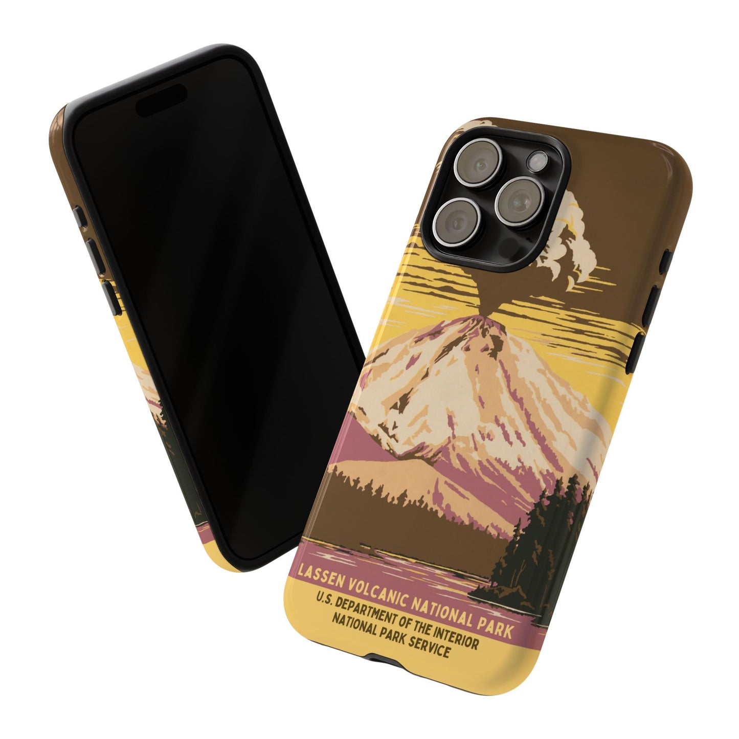 Lassen Volcanic National Park Retro iPhone Case