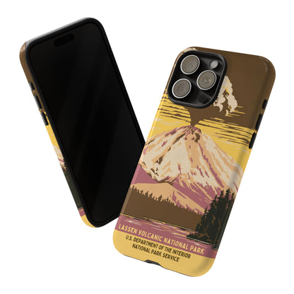 Lassen Volcanic National Park Retro iPhone Case
