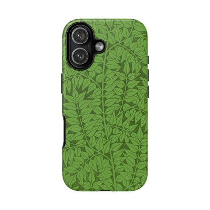 Antique Green Branch Pattern by William Morris iPhone Case