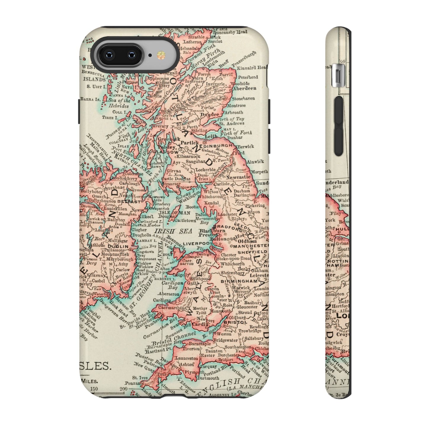 British Isles Vintage Map iPhone Case