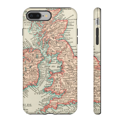 British Isles Vintage Map iPhone Case