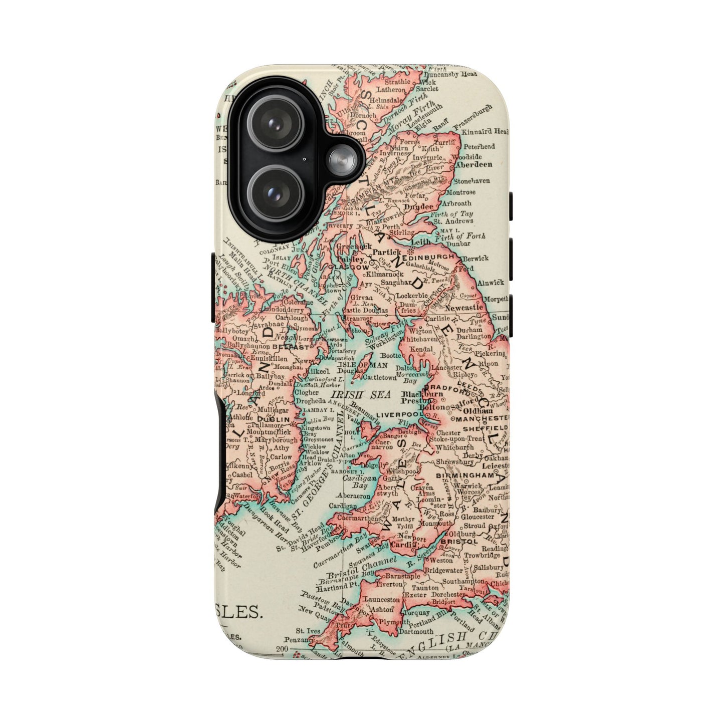 British Isles Vintage Map iPhone Case