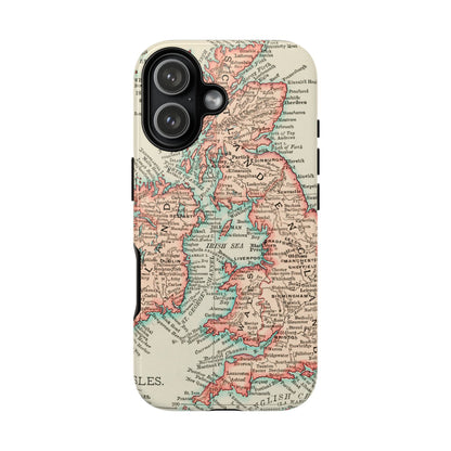 British Isles Vintage Map iPhone Case