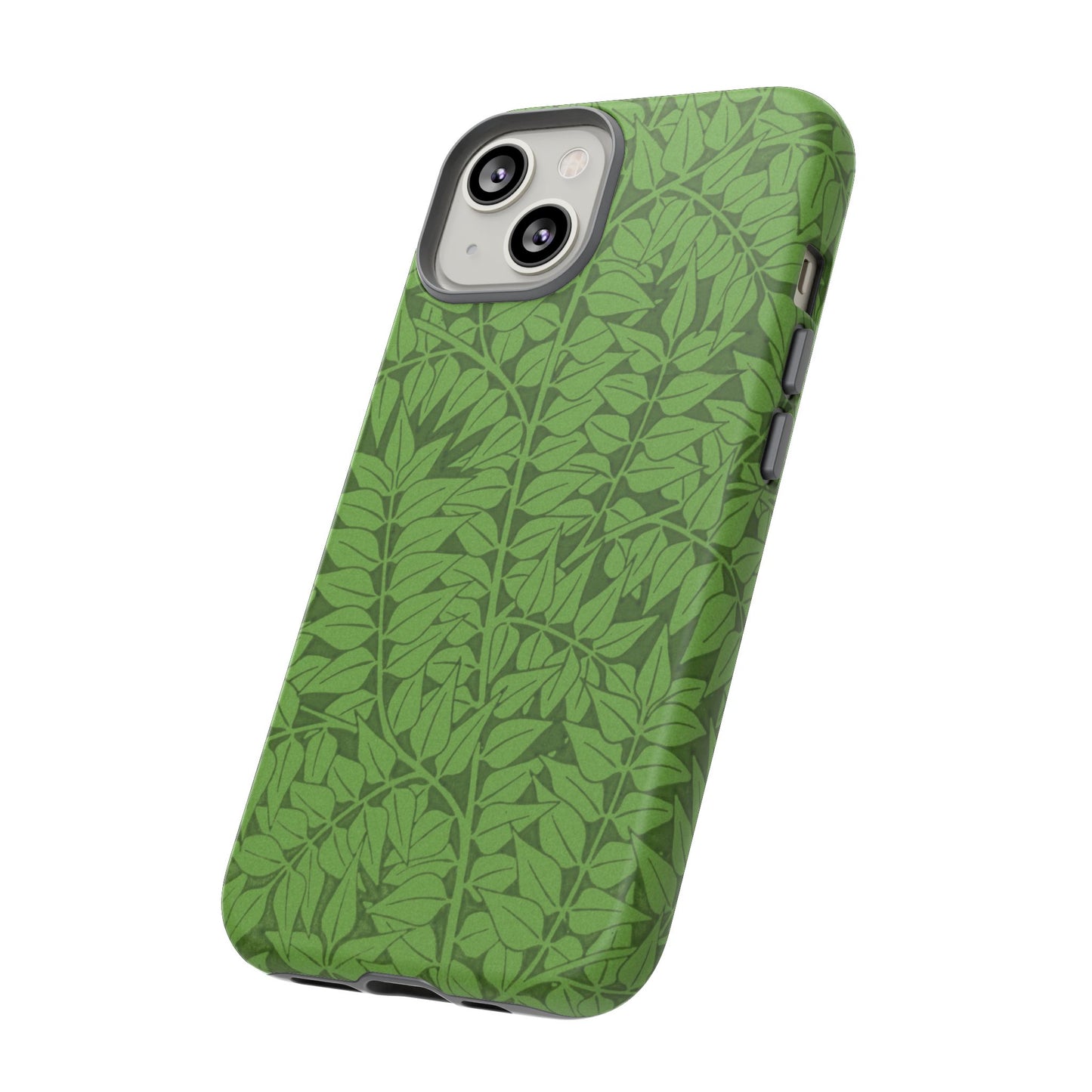 Antique Green Branch Pattern by William Morris iPhone Case