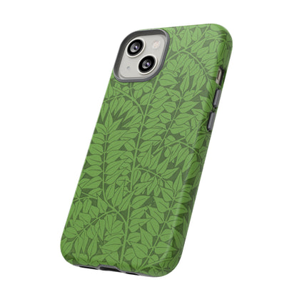 Antique Green Branch Pattern by William Morris iPhone Case