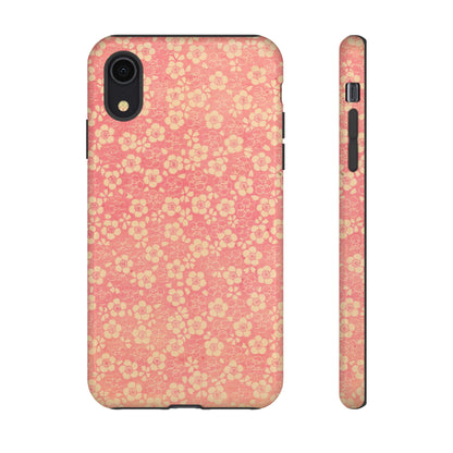 Pink Pattern Scattered Flowers iPhone Case