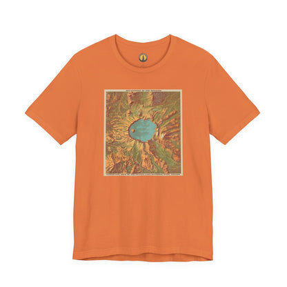 Crater Lake Vintage Map Tee
