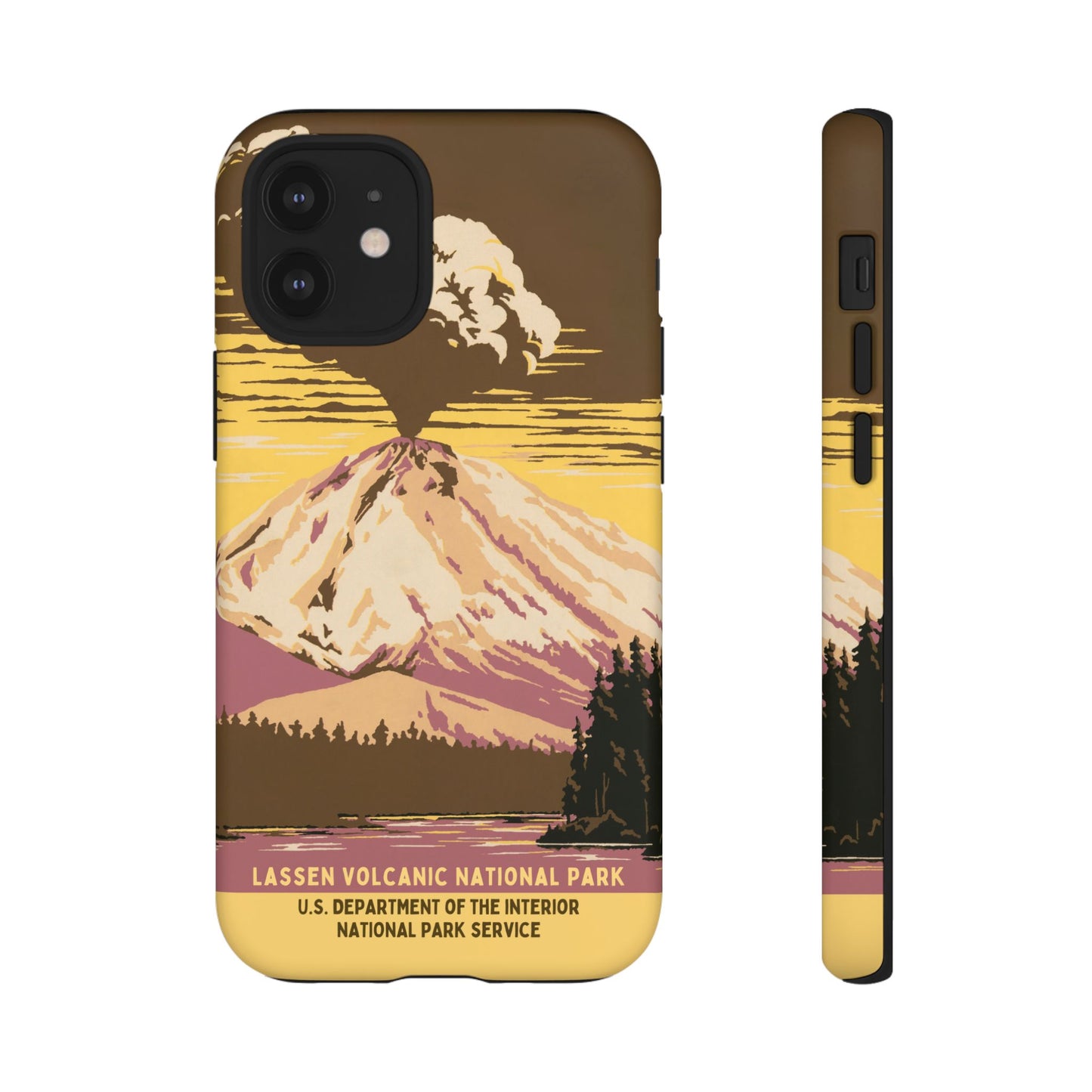 Lassen Volcanic National Park Retro iPhone Case