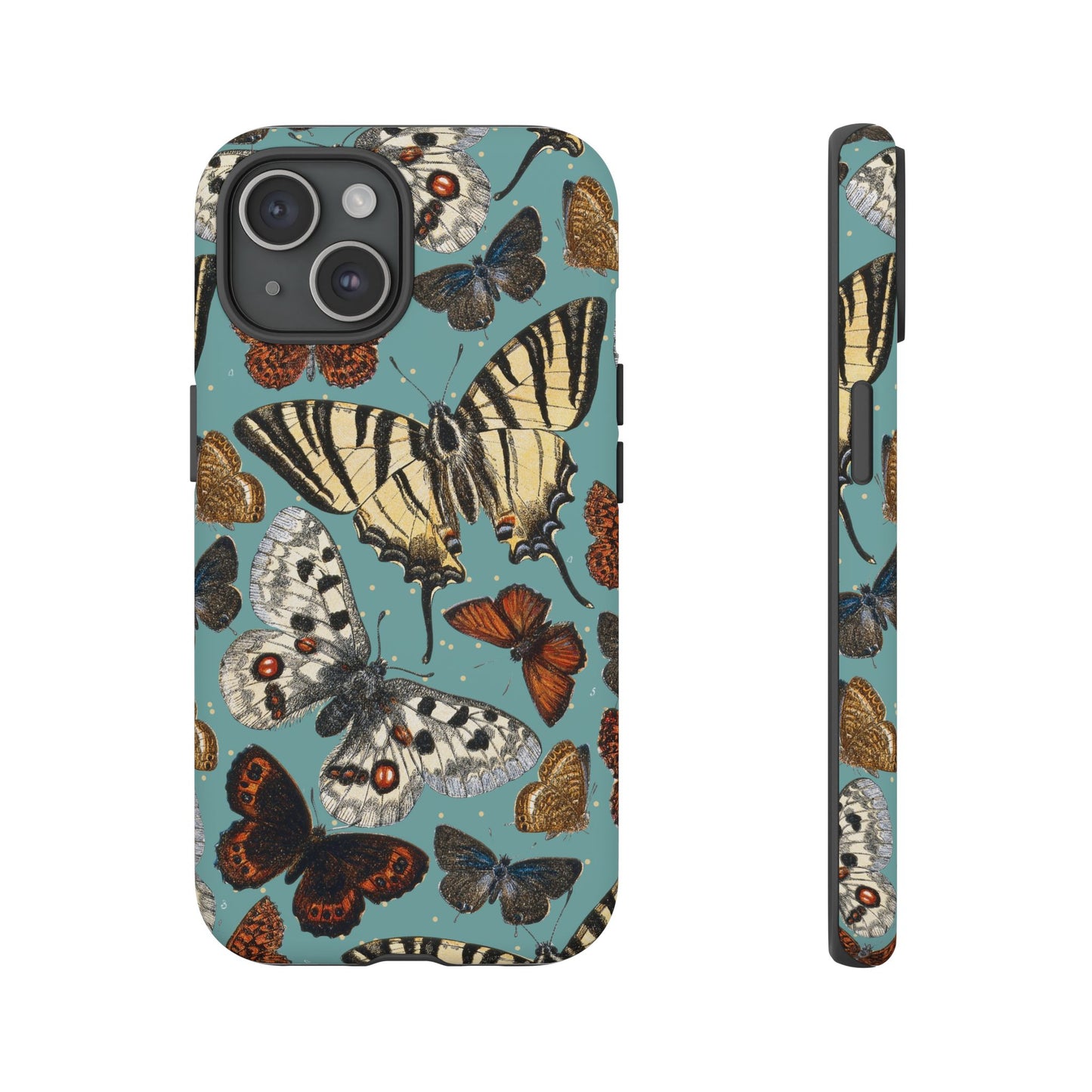 Butterflies Vintage Illustration iPhone Case