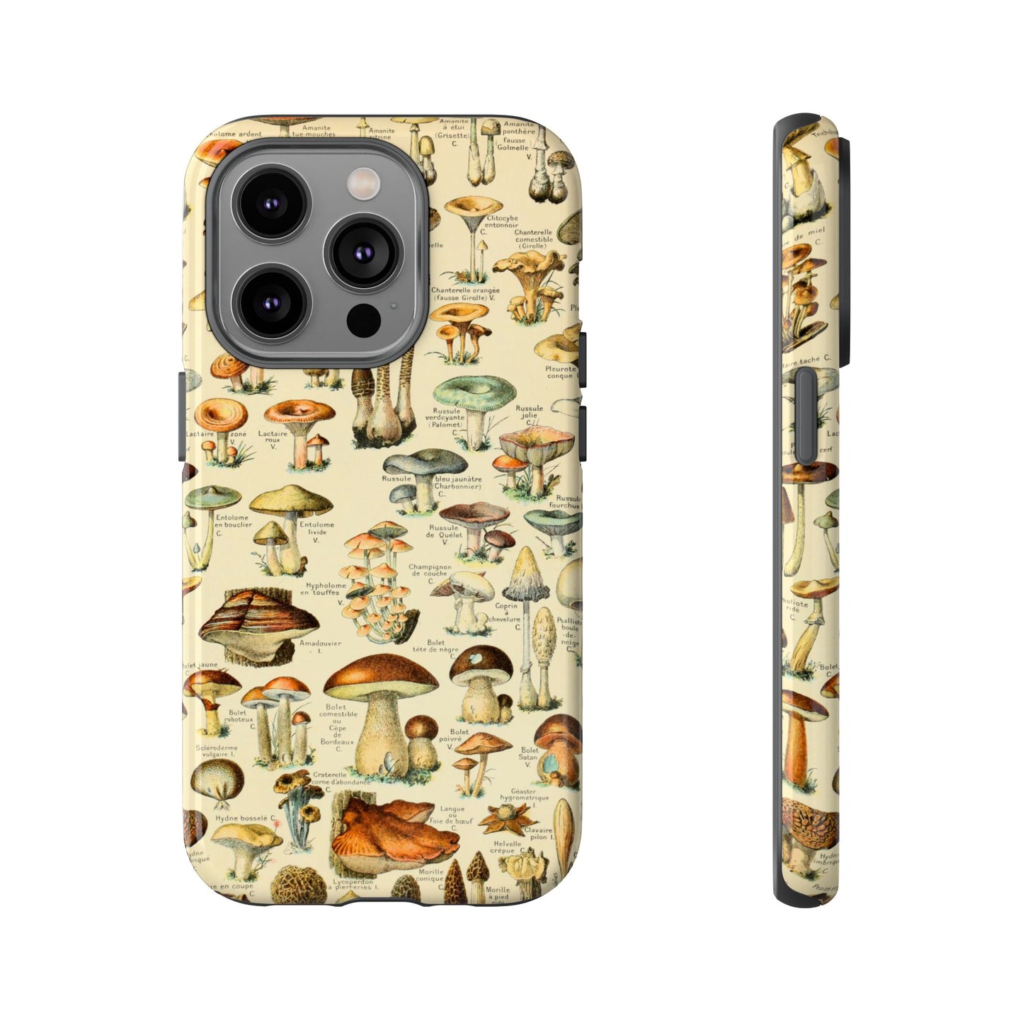 Mushrooms Vintage Field Guide iPhone Case