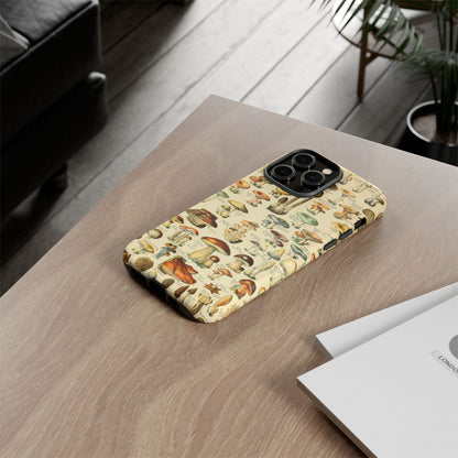 Mushrooms Vintage Field Guide iPhone Case