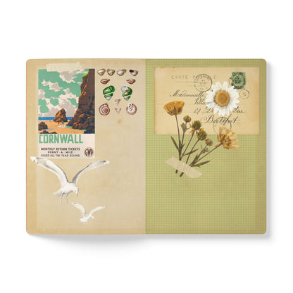 People of Europe Vintage Map | Softcover Travel Journal with Inside Illustrations