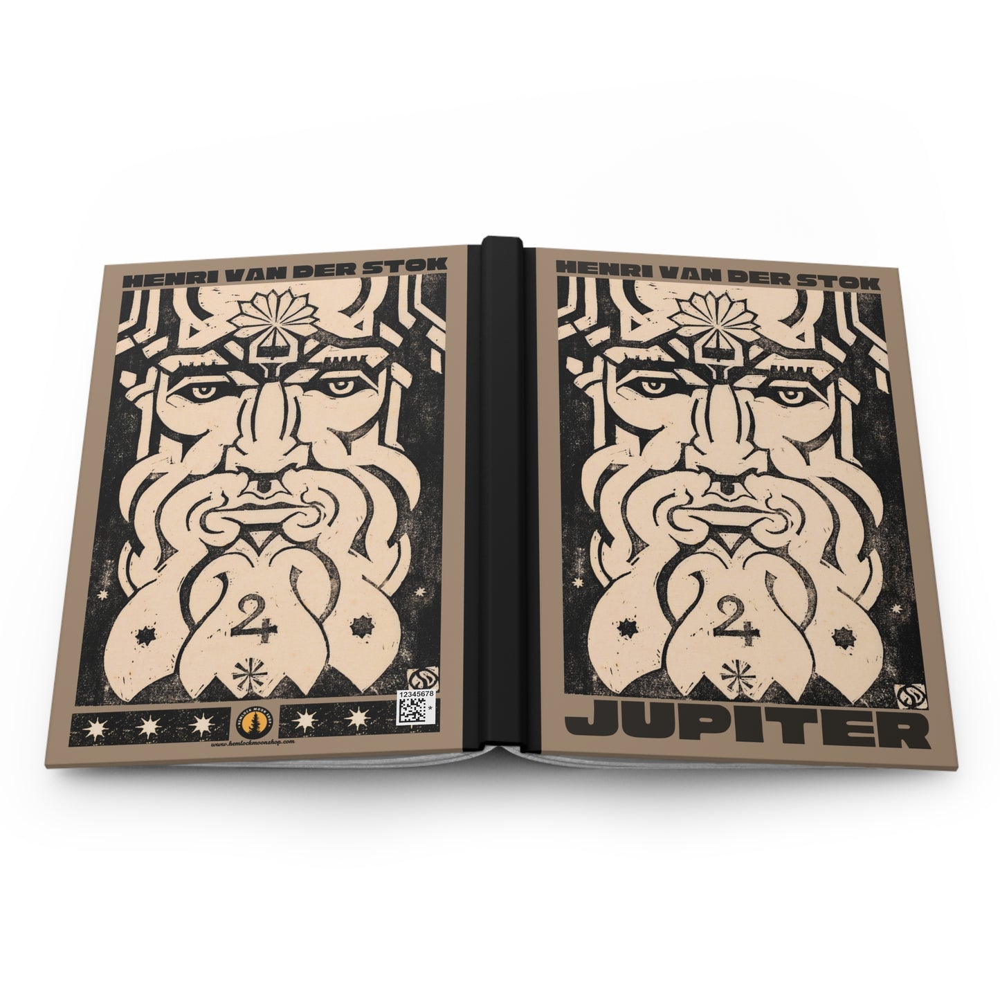 Jupiter Hardcover Journal | Henri van der Stok's Planet Masks No. 005