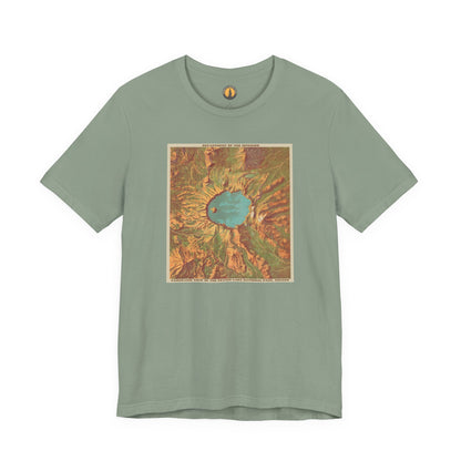 Crater Lake Vintage Map Tee