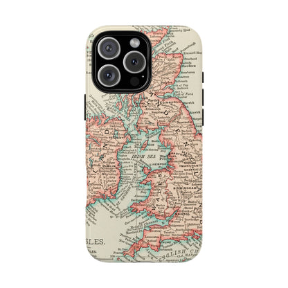 British Isles Vintage Map iPhone Case