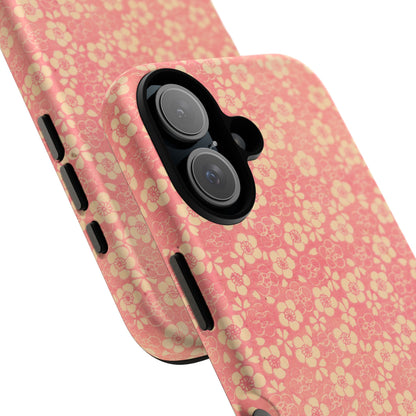 Pink Pattern Scattered Flowers iPhone Case