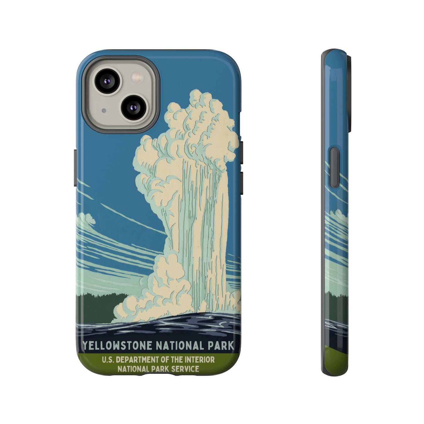 Yellowstone National Park Retro iPhone Case