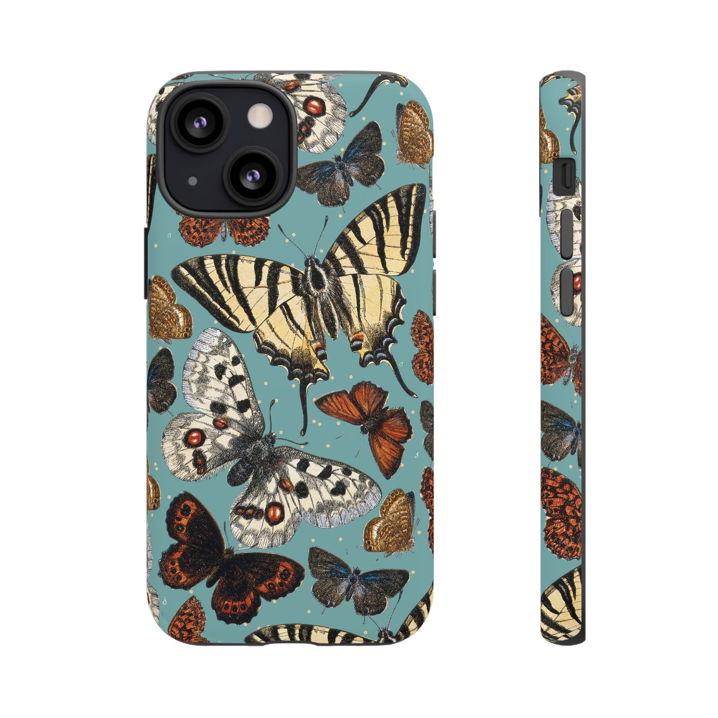 Butterflies Vintage Illustration iPhone Case
