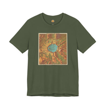 Crater Lake Vintage Map Tee