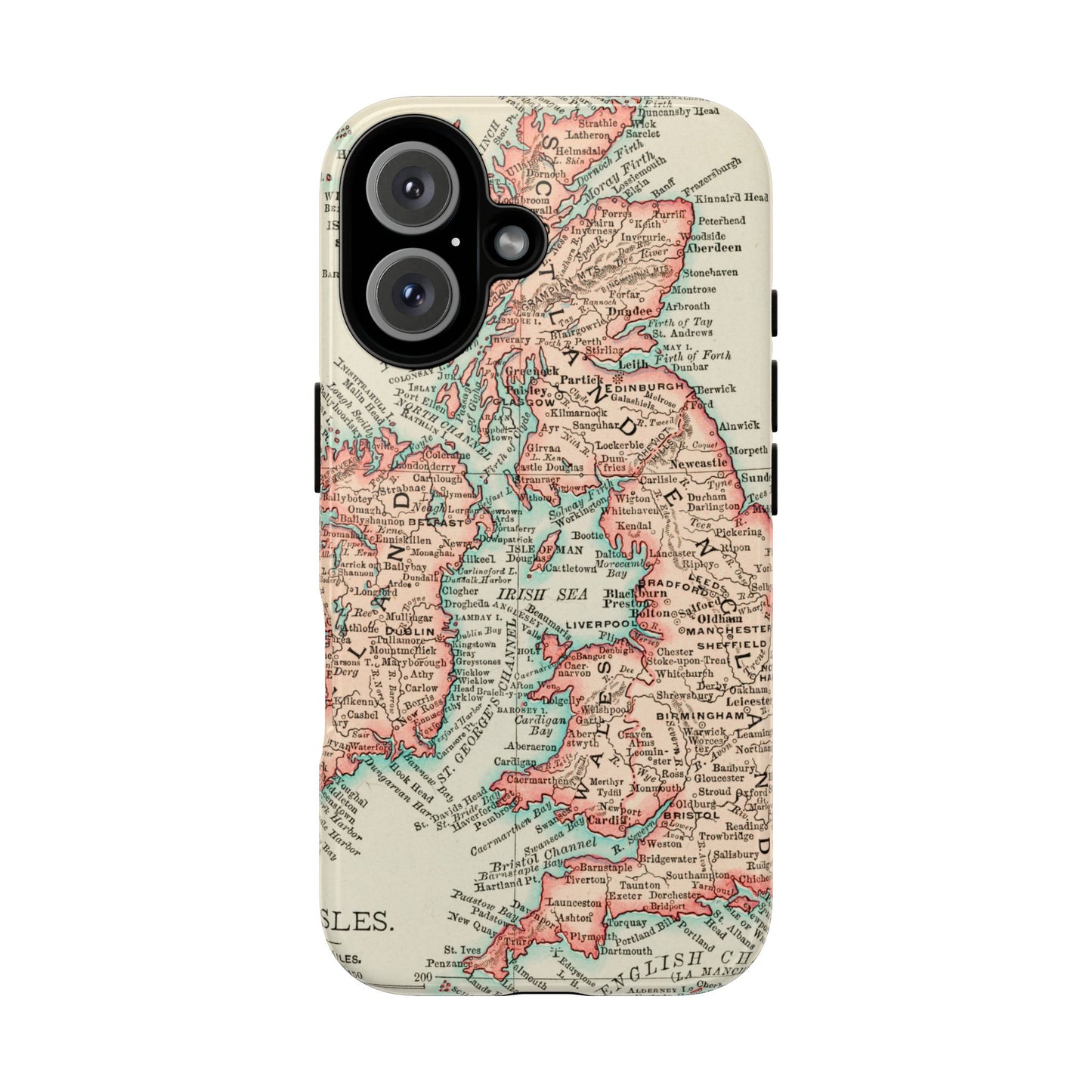 British Isles Vintage Map iPhone Case