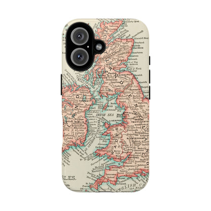 British Isles Vintage Map iPhone Case