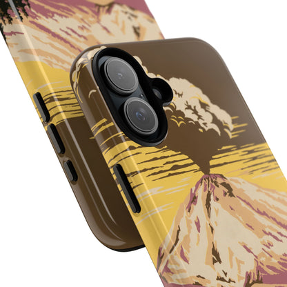 Lassen Volcanic National Park Retro iPhone Case
