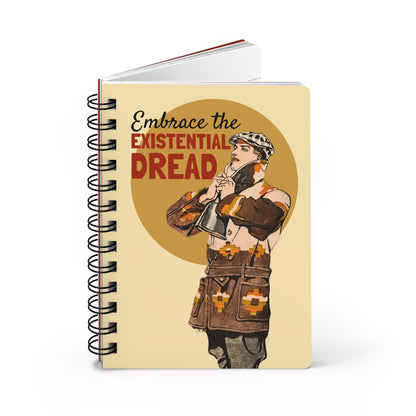 Embrace the Existential Dread | Retro Art Spiral Notebook