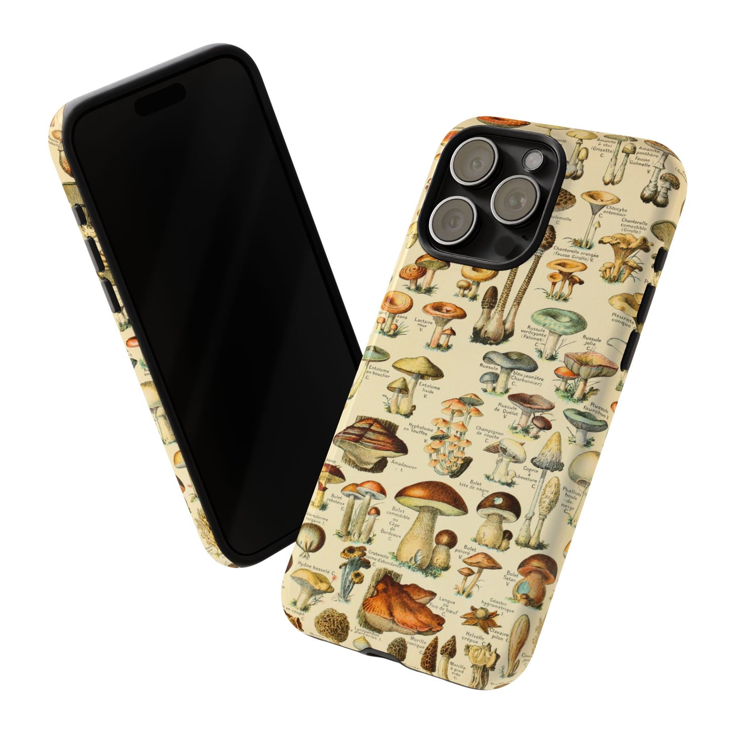 Mushrooms Vintage Field Guide iPhone Case
