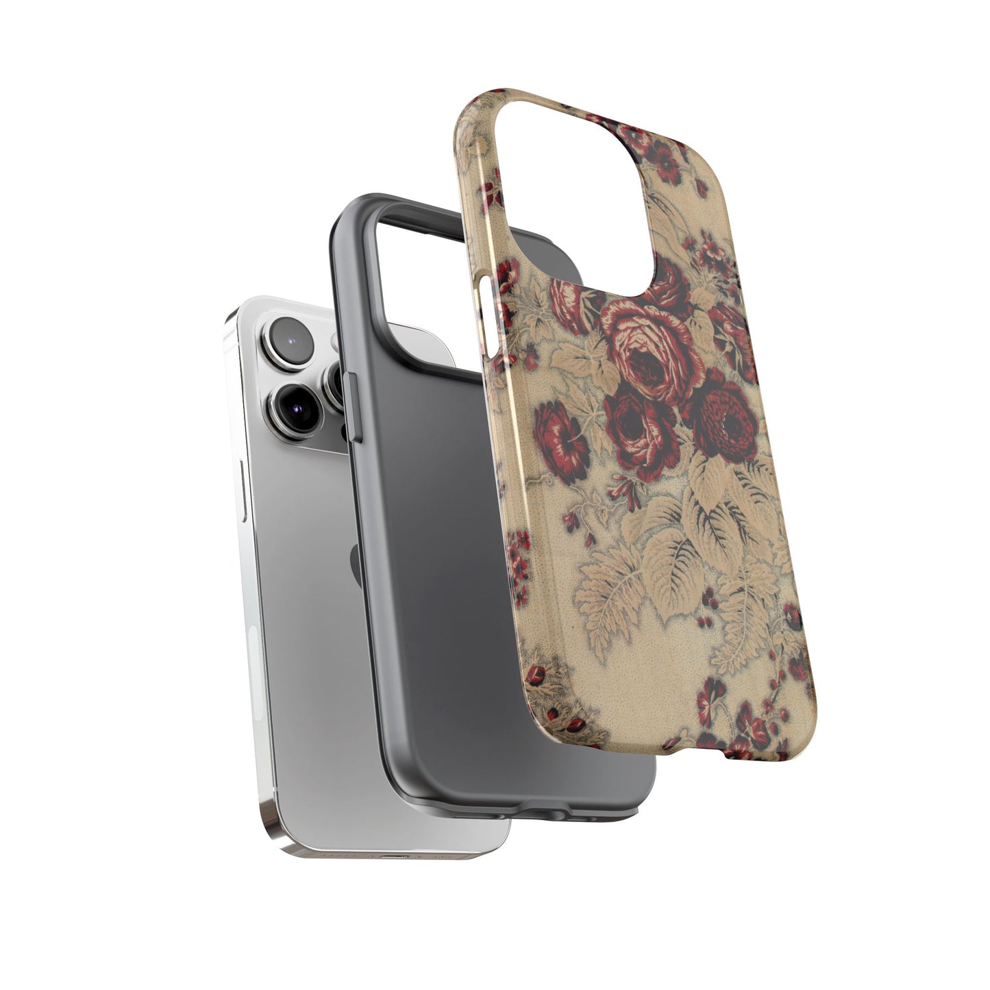 Red Roses Vintage iPhone Case