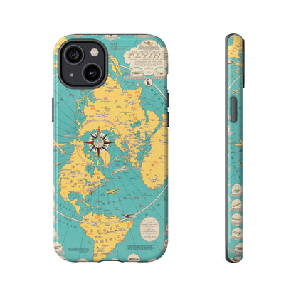 Map of Flying Retro iPhone Case